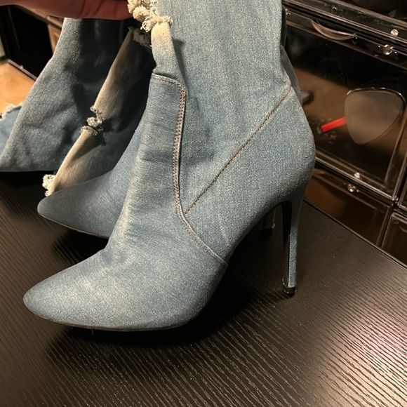 Jeans High knee boots - Picture 4 of 5